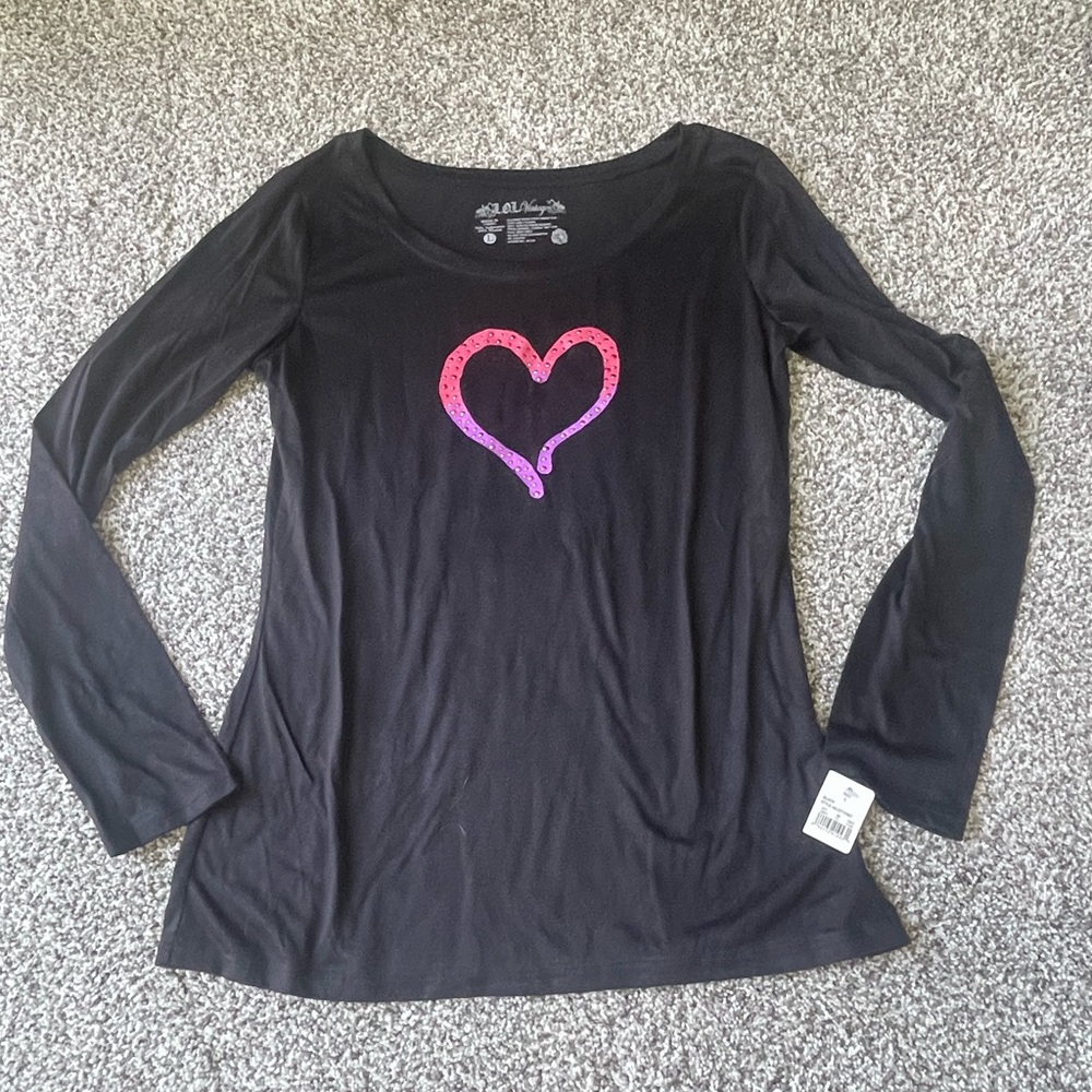 L.O.L Vintage Black Long Sleeve Tee